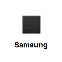 Black Medium-Small Square on Samsung