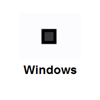 Black Medium-Small Square on Microsoft Windows