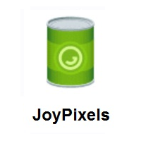 Canned Food on JoyPixels