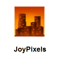 Cityscape At Dusk on JoyPixels