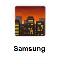 Cityscape At Dusk on Samsung