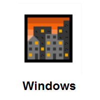 Cityscape At Dusk on Microsoft Windows