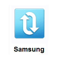 Clockwise Vertical Arrows on Samsung