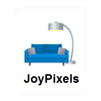 Couch and Lamp on JoyPixels