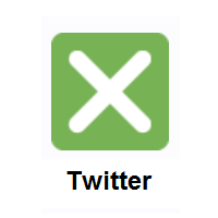 Cross Mark Button on Twitter Twemoji