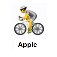 Person Biking on Apple iOS