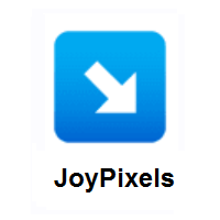 Down-Right Arrow on JoyPixels