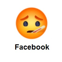 Face With Thermometer on Facebook
