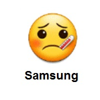 Face With Thermometer on Samsung