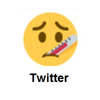 Face With Thermometer on Twitter Twemoji