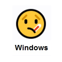 Face With Thermometer on Microsoft Windows