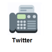 Fax Machine on Twitter Twemoji