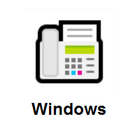 Fax Machine on Microsoft Windows