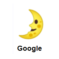 First Quarter Moon Face on Google Android