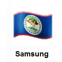 Flag of Belize on Samsung
