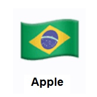 Flag of Brazil on Apple iOS