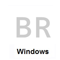 Flag of Brazil on Microsoft Windows
