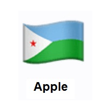 Flag of Djibouti on Apple iOS