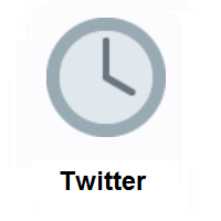 Four O’clock on Twitter Twemoji