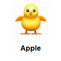 Front-Facing Baby Chick on Apple iOS