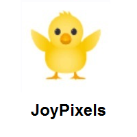 Front-Facing Baby Chick on JoyPixels