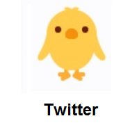 Front-Facing Baby Chick on Twitter Twemoji