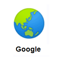 Globe Showing Asia-Australia on Google Android
