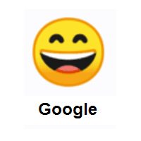 Happy Face: Grinning Face With Smiling Eyes on Google Android