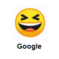 Grinning Squinting Face on Google Android