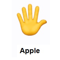 Hand With Fingers Splayed on Apple iOS