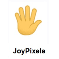 Hand With Fingers Splayed on JoyPixels
