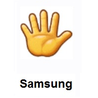 Hand With Fingers Splayed on Samsung