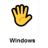 Hand With Fingers Splayed on Microsoft Windows