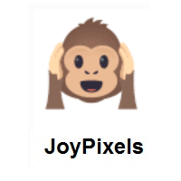 Kikazaru- Hear-No-Evil Monkey on JoyPixels