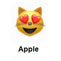 Heart Eyes Cat on Apple iOS