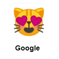 Heart Eyes Cat on Google Android