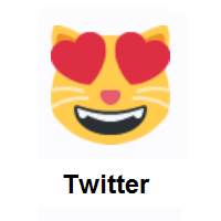 Heart Eyes Cat on Twitter Twemoji