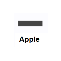 Minus Sign on Apple iOS