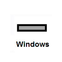 Minus Sign on Microsoft Windows