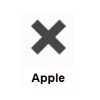 Multiplication X on Apple iOS