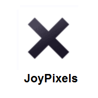 Multiplication X on JoyPixels