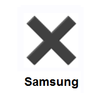 Multiplication X on Samsung