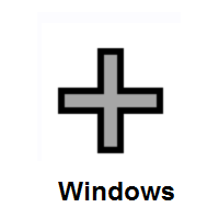 Plus Sign on Microsoft Windows