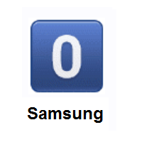Keycap:  Digit Zero on Samsung