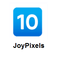 Keycap 10 on JoyPixels