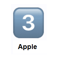 Keycap: Digit Three on Apple iOS