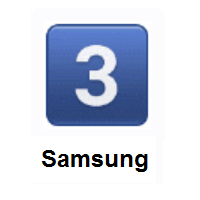 Keycap: Digit Three on Samsung