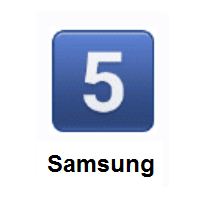 Keycap: Digit Five on Samsung