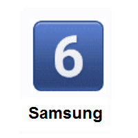 Keycap: Digit Six on Samsung