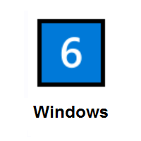 Keycap: Digit Six on Microsoft Windows